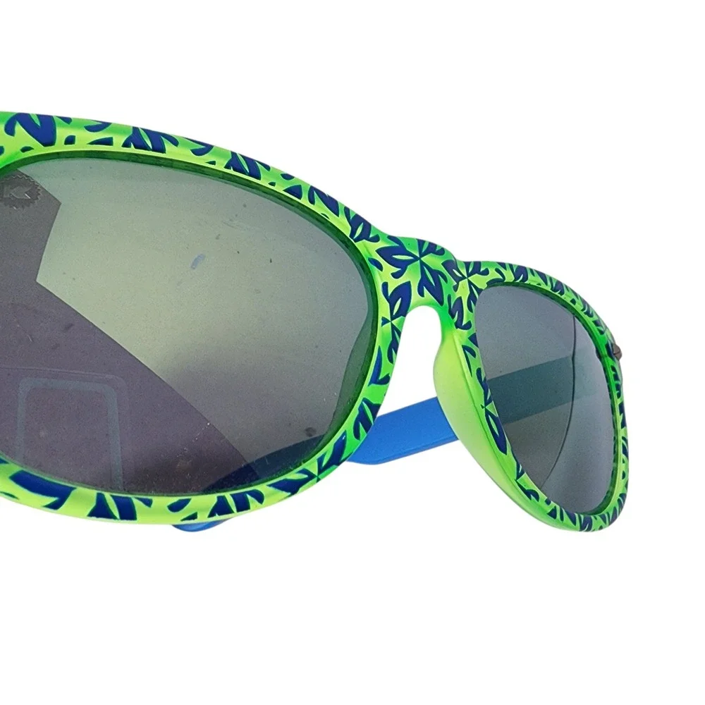 Knockaround Sunglasses Blue Green Custom Geometric Polarized Lenses Retro‎